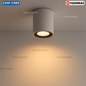 Lampu downlight outbow mini led 6.5w cree sorot 24 derajat warm white tempel plafon teras hanmac 3000K