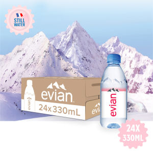 Evian Natural Mineral Water 24 X 330ML - Carton