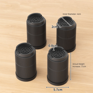 EASYEAH Non-slip Furniture Foot Pad Heavy-Duty Square Bed Lifts Risers High Quality Round Bed Lifter Desk Sofa Chair Legs