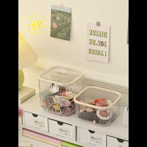Childrens Hair Accessories Storage Transparent Desktop Organizer for Hair Clips Hairpins Girls Hair Ties Hair Bands Jewelry