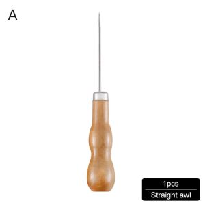 LANCE Wooden Handle DIY Sewing Tool Drill Shoes Canvas Shoe Repair s Sewing Awl Hand Stitcher Hole Maker