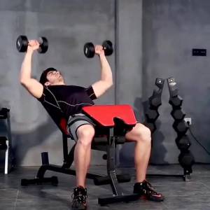 [YY Mall]ชั้นวางดัมเบล ทรงAใส่ได้ 5 คู่แร็คดัมเบลสามารถวางไว้ที่บ้านของผู้ชายชุบพลาสติกหกเหลี่ยมอุปกรณ์ดัมเบลคงออกกําลังกายดัมเบล