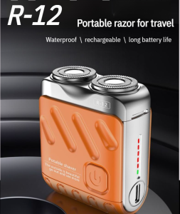 Mens Portable Rotating Double Ring Electric Razor Travel Magnetic Razor Electric Razor Set