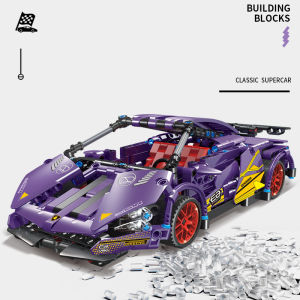 COD Mainan Blok Bangunan Rakitan Mobil Bahan ABS/Model Blok Bangunan Mobil Sport Pullback Mainan Anak Laki-laki Rakitan Mobil