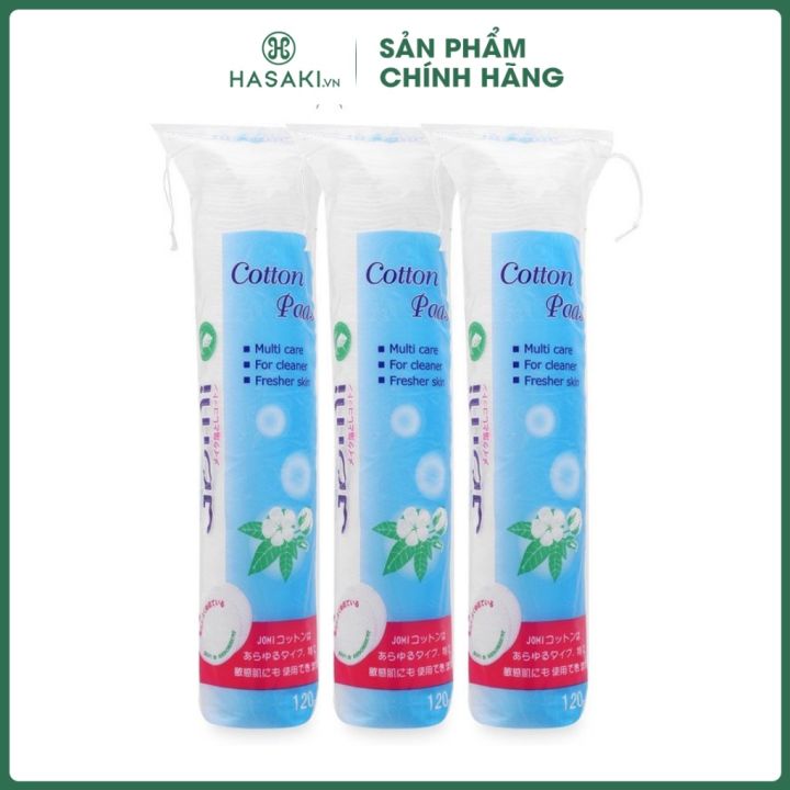 Bông Tẩy Trang Jomi 120 miếng tiết kiệm dung dịch 80 miếng và 120 miếng ...