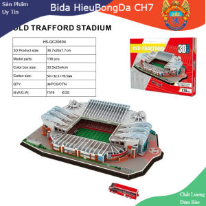Mô hình sân vận động bóng đá SVĐ Old Trafford MU đồ chơi lắp ghép sân vận động lego mô hình Man United giấy 3D độc đáo - Nghị Thể Thao Bóng Đá Bida