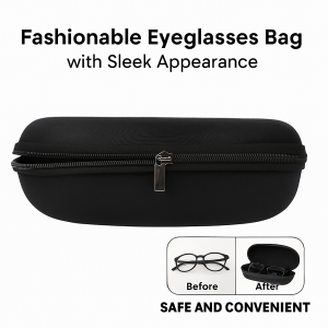 Sunglasses Case Portable Ladies Packaging Zipper Case Pressure Resistant Heritage Hooks Zipper Case