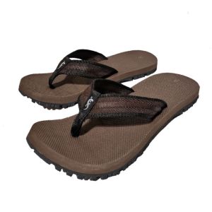 Outdoor slippers SANTH067 1070 brown x black strap with brown slipsole  (Available Sizes 5 6 7 8 9 10 11 12)