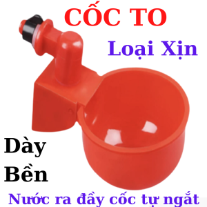 MÁNG UỐNGCỐC UỐNG NƯỚC TỰ ĐỘNG GẮN XÔ SƠN CHO GÀVỊTNGAN.