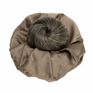 CHENGXU Synthetic Influencer-style Hair Tie with Grab Clip Elegant Natural-looking Artificial Flower Bun Hair Accessories Fake Messy Bun Hairpiece for Women