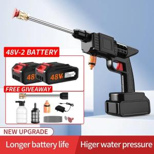Cordless High Pressure Washer Wireless Car Washer High Power Spray Water Gun Can Rechargeable