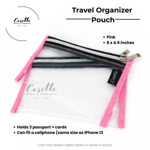 Bea Travel Money Passport Passbook Pouch - Thick PVC Plastic Pouch