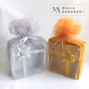 Box Hantaran Seserahan Parcel Pernikahan Lamaran Serbaguna Mika Lengkap Dengan Kain Tile