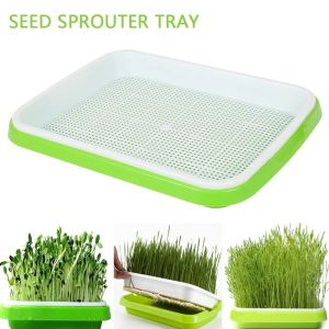 Seed Sprouter Tray Free PP Soil-Free Large Capacity Healthy Wheatgrass Grower Seading Sprout Plate Hydroponic Planting Pot