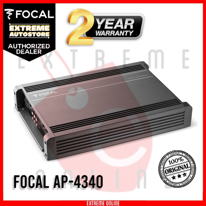 Focal AP 4340 Auditor Series 4-channel Car Amplifier — 70 watts RMS x 4 ...