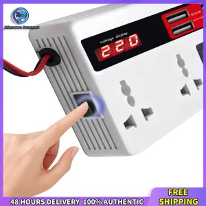 Winnereco Car Inverter 200W 12V/24V to 110V/220V with Surge Protection for Safe Use in Vehicles