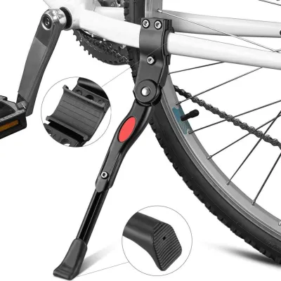 Side Stand Aluminium Alloy Adjustable Bike Bicycle Side Kickstand Parking Stand Support Foot