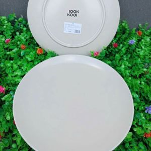 Bộ 2 Đĩa Sứ Look Kool Trắng Kem 27cm Phẳng Dày Dặn Sang Trọng Đĩa Trình Bày Món Ăn