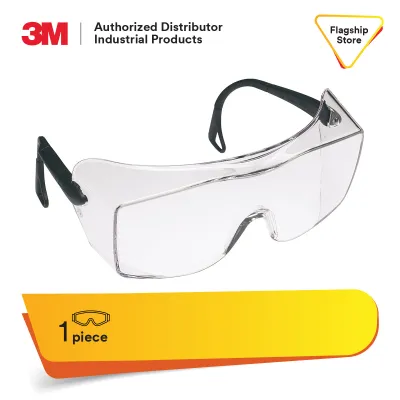 3M™ OX™ Protective Eyewear 2000 12166 Clear Anti-Fog Lens Black Secure Grip Temple