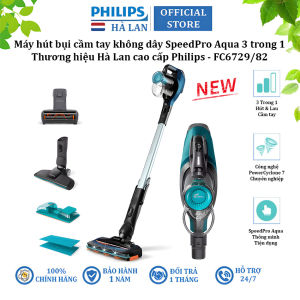 Máy hút bụi cầm tay không dây dạng cán 3 trong 1 thương hiệu Philips FC6729/82 - Hàng Nhập Khẩu (BH 1 NĂM)