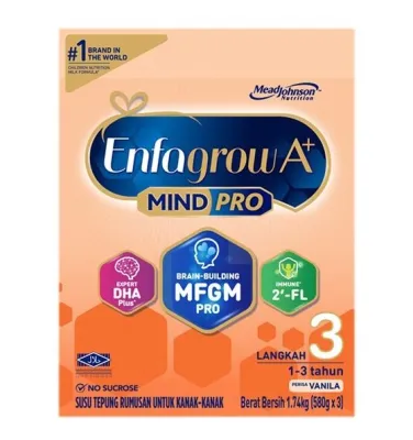 Enfagrow A+ MindPro 2FL Step 3 Vanilla - 1.74kg