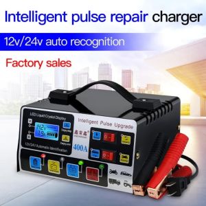 【High quality】Car Battery Charger 12V 24V Japan Heavy Duty for Motorcycle Intelligent Pulse Repair Battery Fast Charging Automatic Voltage Power Saving