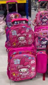 bestseller 16 inch 3D Character kids Trolley Bag 3in1 Set school bag for boy and girl high quality