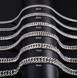 KALUNG RANTAI TITANIUM 45 CM 50CM 60CM FASHION PRIA WANITA BAGUS MURAH /KALUNG TITANIUM PRIA MODEL