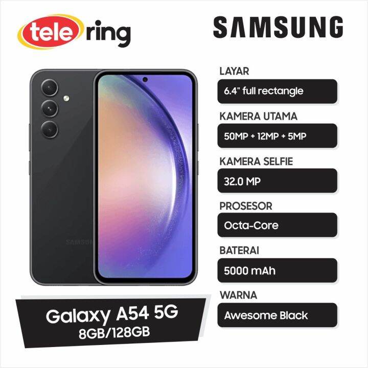 Samsung Galaxy A54 5G 8/128GB Awesome Graphite | Lazada Indonesia