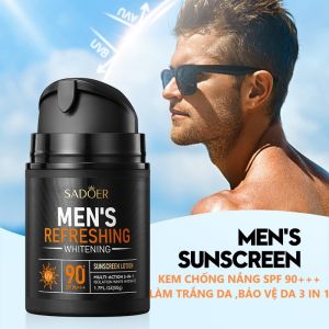 Kem trang điểm light makeup chống nắng cho nam ER làm trắng da chống nắng UV sảng khoái spf 90+++