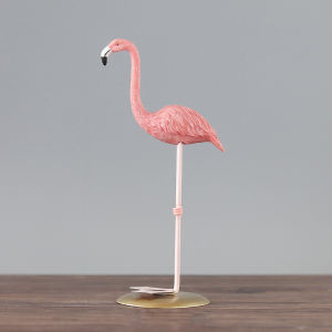 BABYBANG Nordic Style Handmade Craft Party Miniature Office Flamingo Figurine Animal Statue Desk Ornament Home Decoration