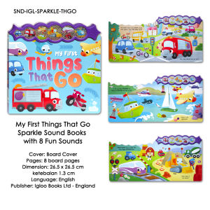 My First Baby Animals / My First Things That Go - Sparkle Sound Books with 8 Fun Sounds