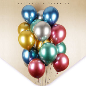 50pcs Set 12 Inches Metallic Balloons chrome Balloons Set Party Needs Decorations Wedding Birthday Events latex