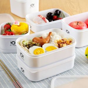 Multifunctional White Sealed Plastic Fresh-keeping Box Refrigerator Lunch Box Storage Box Sealed Box