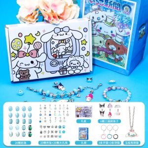 [Nimman] กำไลเด็กลูกปัดทำด้วยมือ DIY kulomi สร้อยข้อมือของขวัญสำหรับเด็กเครื่องประดับอุปกรณ์เสริมของขวัญเจ้าหญิงชุด