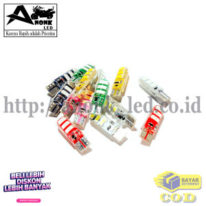 Sepasang Lampu Led Senja/Sen. Lampu Led Sein/Kota Jelly Kedip Strobo T10 6 Mata. Lampu Sen/Senja Colok