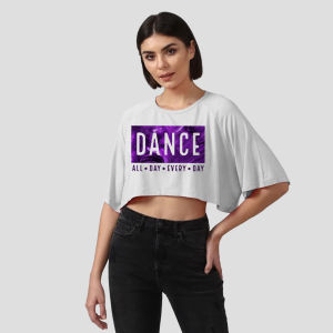 YRICH - BAJU ZUMBA OLAHRAGA OVERSIZE CROP TOP WANITA BAHAN KATUN PREMIUM
