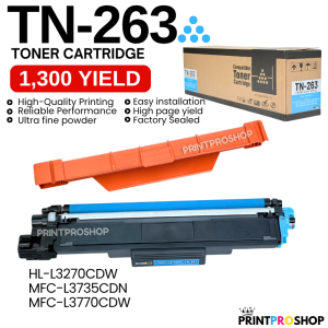 Toner Cartridge TN 263 TN263 TN267 TN 267 Compatible for Brother HL L3270 MFC L3735 L3770 etc.