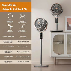 Quạt Tuần Hoàn Không Khí Mi-Lux F2 – Công Nghệ Hiện Đại Tiện Ích Vượt Trội