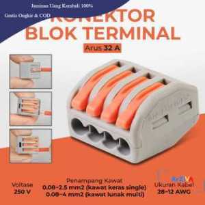 Guillermo Terminal Block Konektor Sambungan Kabel Listrik 1PCS PCT-214