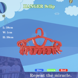 SJM MALL-6PCS/12PCS LAUNDRY HANGER WITH CLIP / CLOTH HANGER /BABY PLASTIC HANGER W/ NONSLIP HOOKS LCK