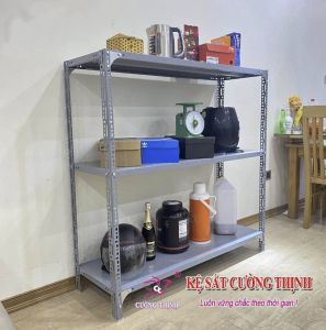 Kệ Sắt Đa Năng 2- 3 Tầng Dài 08m x Rộng 04 x Cao 06-08m V Lỗ Lắp Ghép Để Đồ