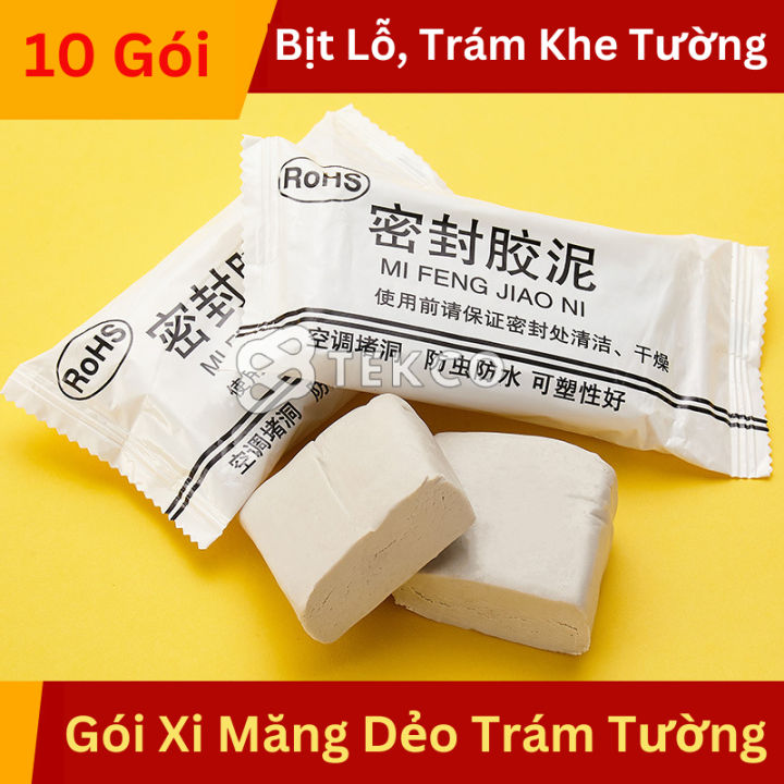 [COMBO 10] Gói Xi Măng Dẻo Bịt Lỗ Điều Hoà, Đường Ống Nước - Bột Xi ...