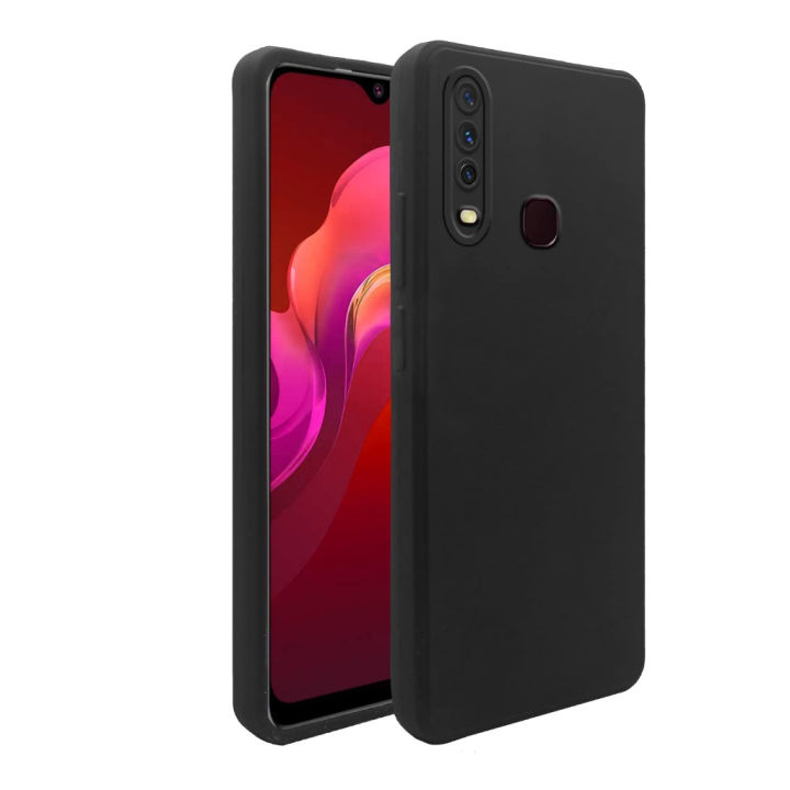 Vivo Y17 Mobile Cover Y12 Softcase Slim Black Matte Vivo Y12 Vivo