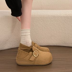 Free Shipping Two-Wear Platform Shoes For Petite Women 2026 New Spring And Autumn Slip-On Casual Shoes