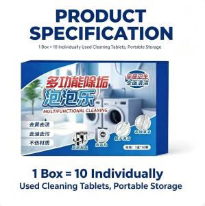Multifunctional Effervescent Cleaning Tablets For Washing Machine Clothes Shoes Kitchen Stain Remover 10pcs