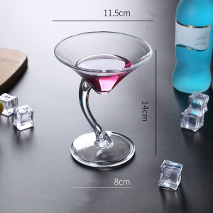 🔥🔥🔥Aofulai แก้วค็อกเทลอะคริลิคไม่แตกแก้วไวน์สำหรับงานแต่งงานที่บ้านถ้วยไวน์น้ำผลไม้สีแดงอุปกรณ์สำหรับบาร์
