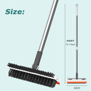 3 in 1 Cleaning Brush Bathroom Floor Brush Scrub Brush Adjustable Kitchen Washing Crevice Brush