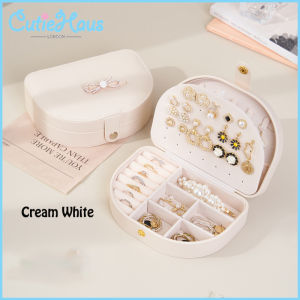 Cutiehaus Small/Large Jewelry Organizer Accessories Case Box Earring Travel Storage Box Kotak Simpanan Aksesori