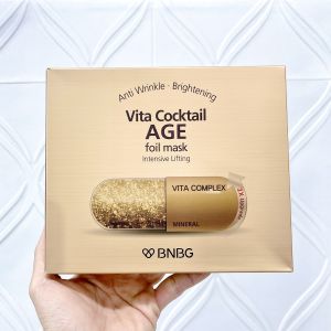 [HỘP 10 MIẾNG]  Mặt Nạ BNBG Vita Cocktail Foil Mask Cấp Ẩm Phục Hồi Chống Lão Hóa